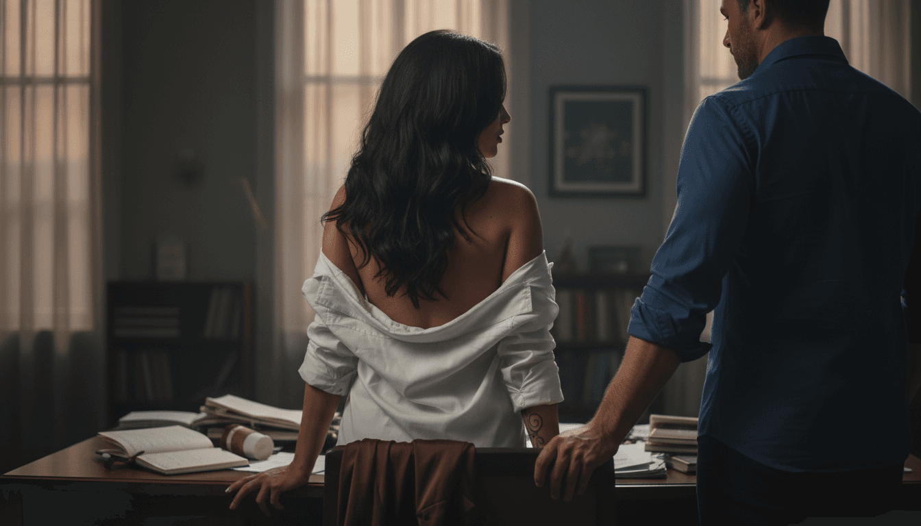 Capa da história: Assistente Submissa ao Chefe Dominante