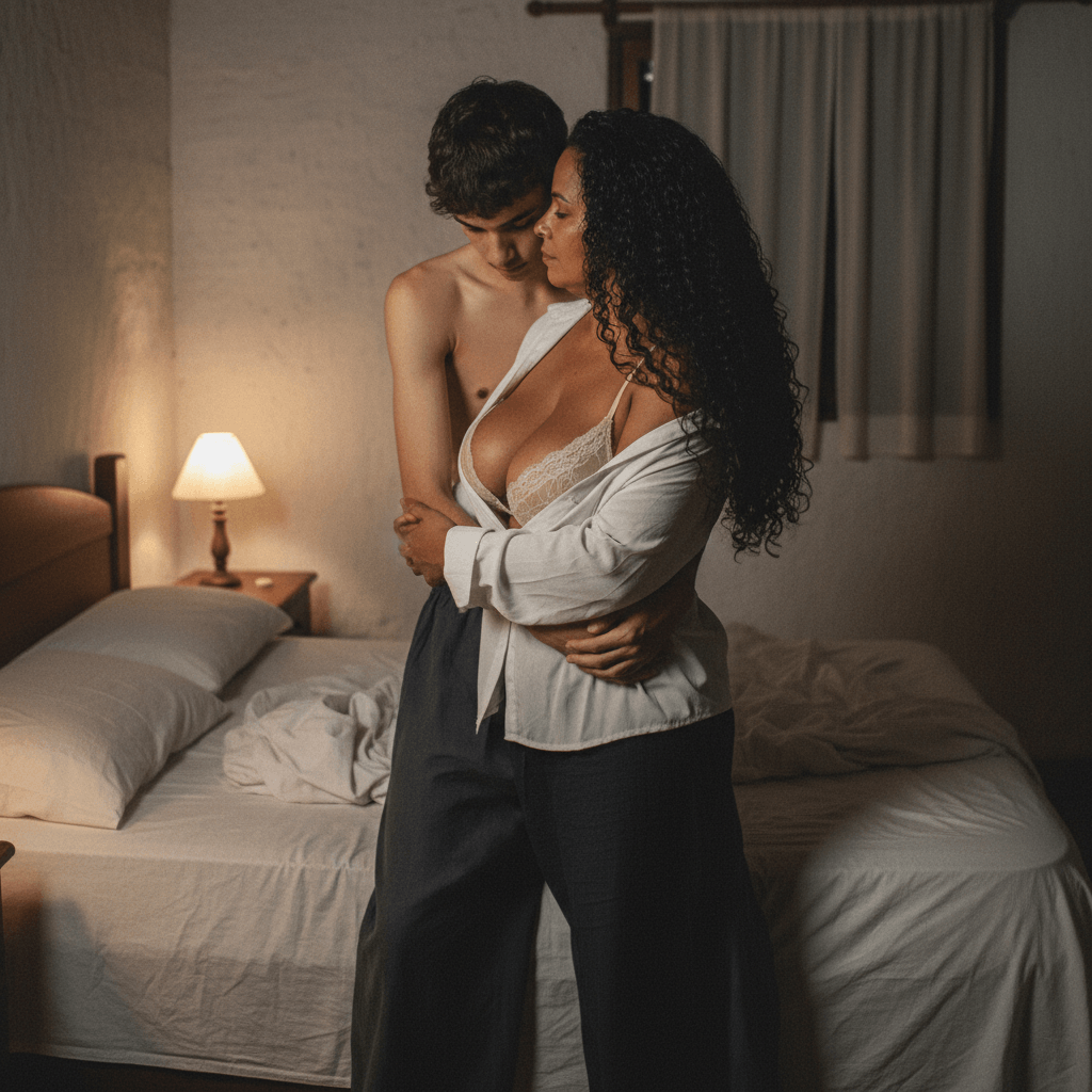 Capa da história: Mãe Viúva e Filho: Tabu Explosivo