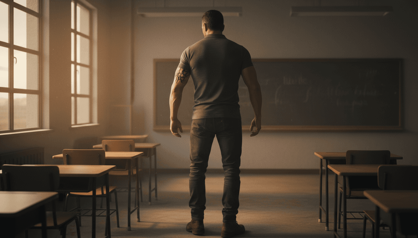 Capa da história: Tensão Proibida na Sala de Aula