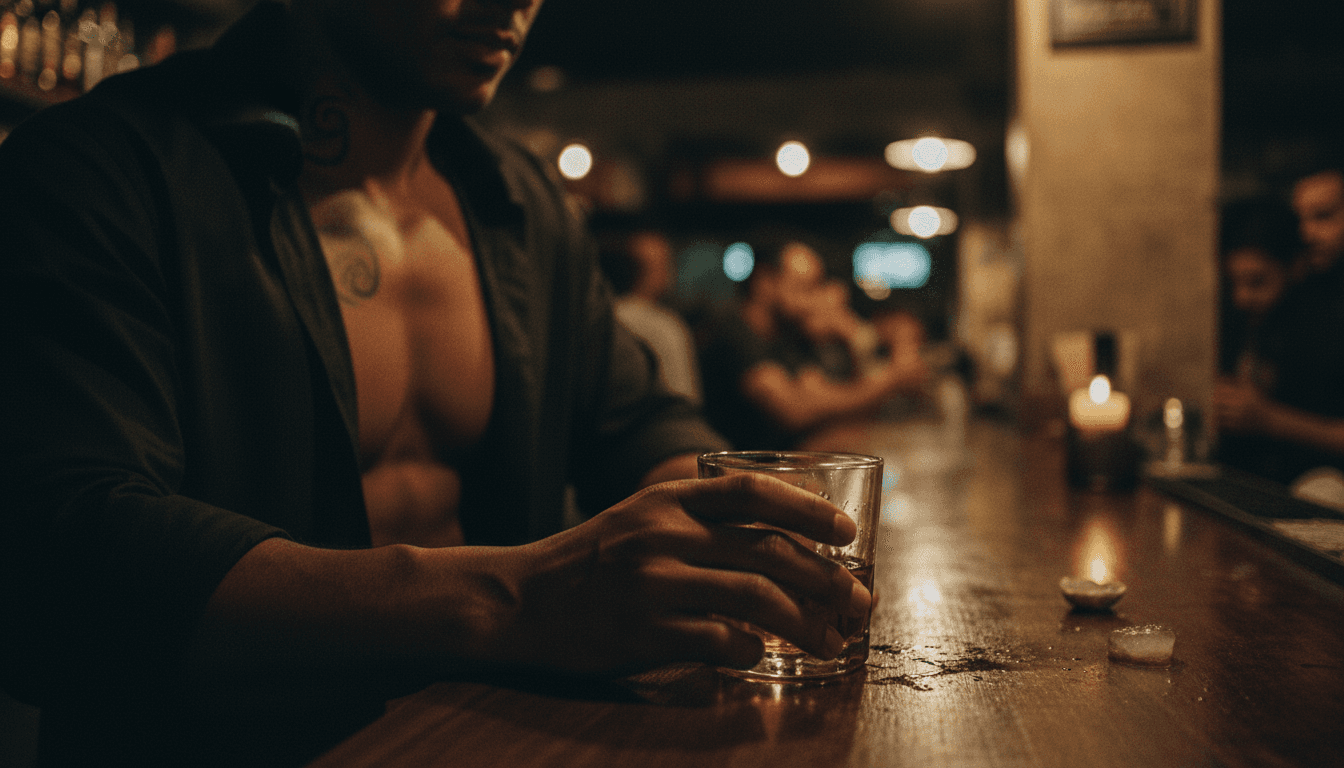 Capa da história: Noite Proibida no Bar de Augusta