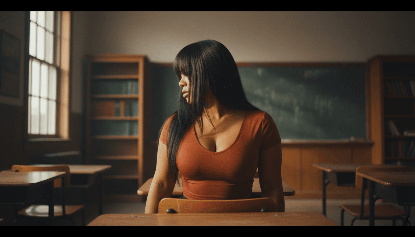 Capa da história: Desejo Proibido na Aula de Poesia Erótica